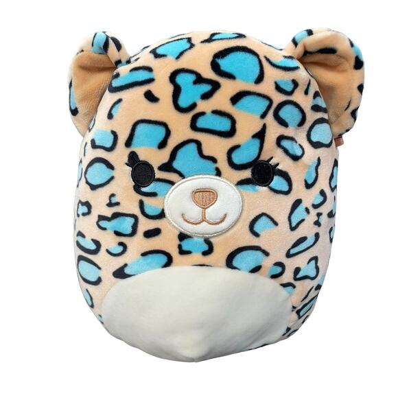 Squishmallows Plush Leopard Cheetah Liv Emanga Pillow Stuffed Animal Nursery 9” - Picture 3 of 9